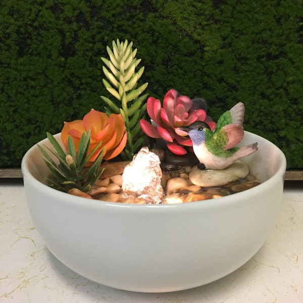 Hummingbird Fountain Etsy