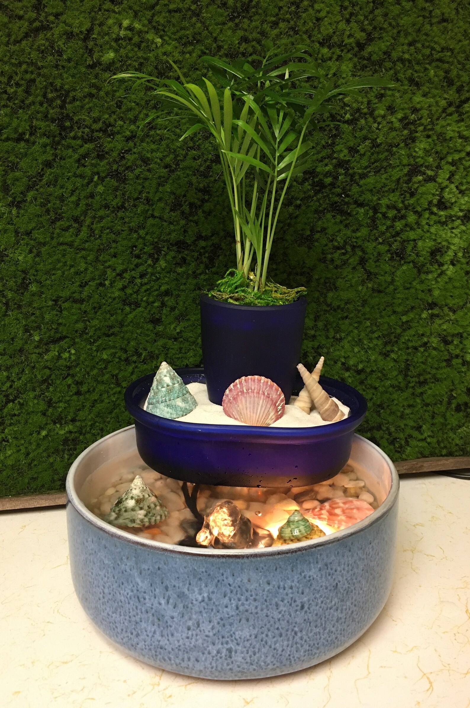 Fountain Miniature Tranquility Zen White Sand Tabletop Garden | Etsy