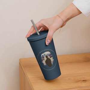 St. John Paul II - Insulated tumbler with a straw