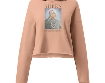 Ven. Fulton Sheen - Crop Hoodie