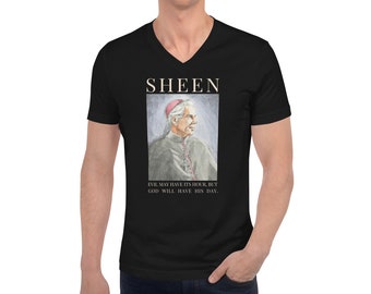 Ven. Fulton Sheen - Shirt (dark V-neck)