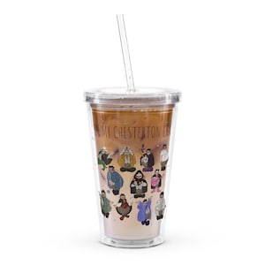 G. K. Chesterton - Clear plastic tumbler