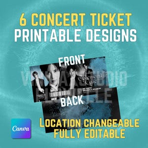 Bearbeitbares TAEMIN Ephemeral Gaze Konzert Souvenirticket (CANVA)