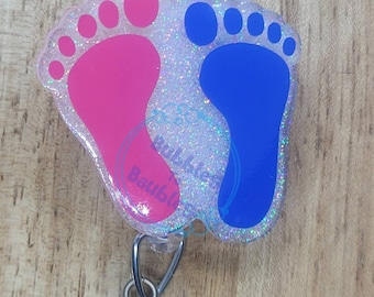 Baby Feet Badge Reel