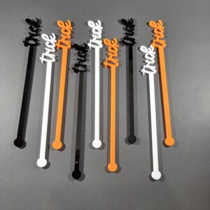Halloween drink stirrers, drink stirrers, Halloween party decorations, Set of 9, Halloween Cocktail, Halloween Bar