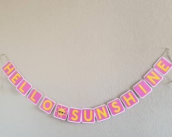 Hello Sunshine Banner * sunshine party * Hello Sunshine Party