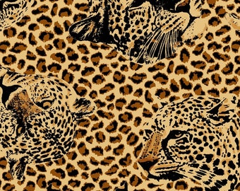 leopard print fabric etsy