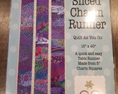 Kaffe Fassett Sliced Charm Table Runner Quilt kit, colourful fabric, charm pack, pre-cut quilting fabric, pre cut sewing fabric, easy quilt