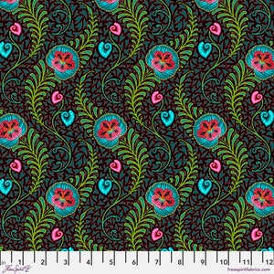 Sun Print 2022 10th Anniversary Collection Crochet Darkness- Alison Glass - PER QUARTER METRE Sun Print 2022 10th Anniversary Collection Crochet Darkness- Alison Glass - PER QUARTER METRE