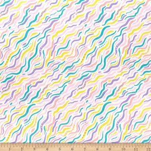 Blender fabric by half yard, neural blender cotton, bright quilting cotton, Desert Stream quilting fabric, sewing fabric, Summer fabric