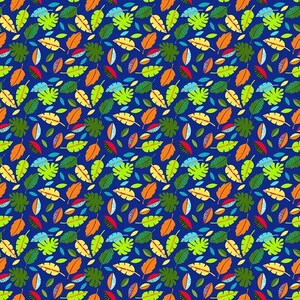 Leaf fabric by half yard, leaf cotton, leaf quilting cotton, nature quilting fabric, bright leaves sewing fabric, Blank Quilting