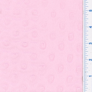 Hellrosa Minky Stoff von Half Yard, minky dot, softee dot pink minky, Nähstoff minky, rosa minky, einfarbig minky