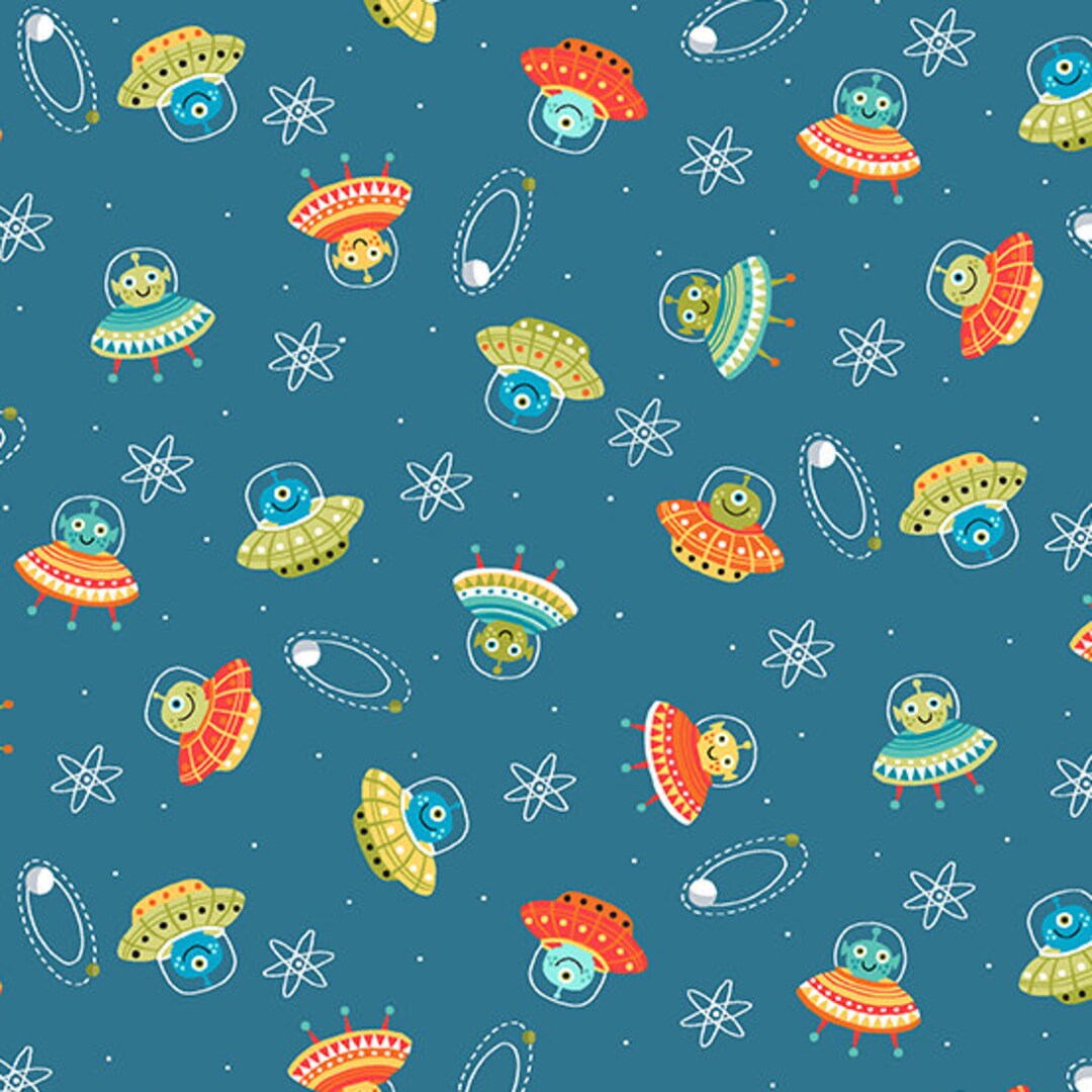 Space Fabric by Half Yard, Fabric, Printed Quilting Cotton