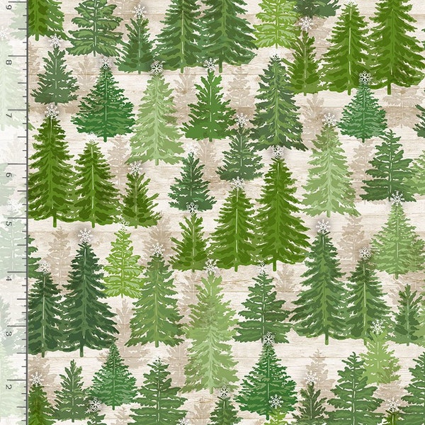 Christmas fabric by half yard, holiday cotton, winter quilting cotton, pine tree quilting fabric, winter sewing fabric, winter fabric