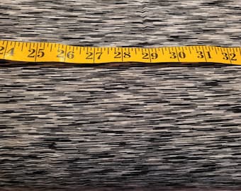 Brushed back knit fabric by half yard, black & white knit fabric, printed knit fabric, athletic knit, warm knit sewing fabric, leggings knit