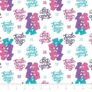 Troetelbeertjesstof op maat gesneden, Troetelbeertjesstof, troetelbeertjes quiltkatoen, cartoonquiltstof, berennaaistof, kinderstof