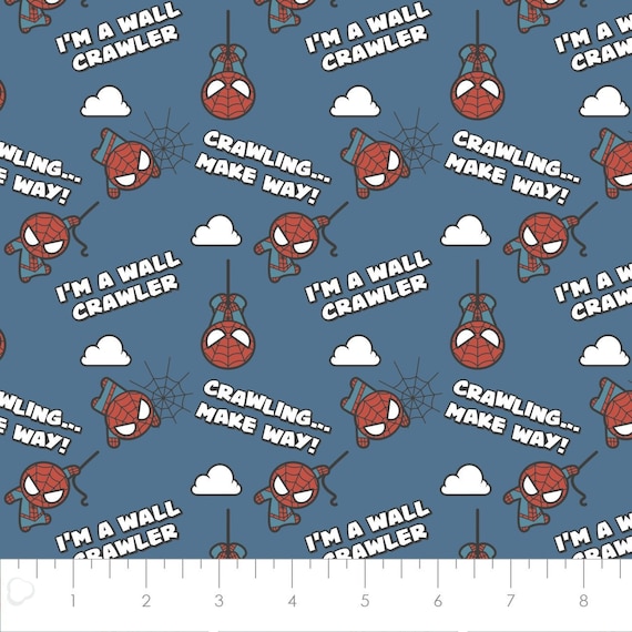 Spiderman Stoff um halb Meter, Spidey Stoff, Spidey Crawler