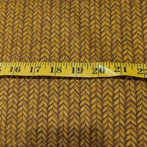 Knit pattern fabric by half yard, orange blender cotton, brown mixer quilting cotton, Happy Fallidays fall quilting fabric, sewing fabric