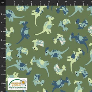 Dinosaur fabric by half yard, printed quilting cotton, dinosaur quilting fabric, baby dinosaur sewing fabric, baby fabric, kids, Stoff