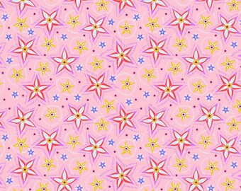 Flower fabric by half yard, small floral quilting cotton, Little Nashville quilting fabric, Free spirit sewing fabric, Anna Maria Horner
