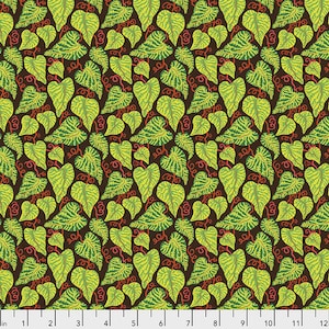 Plant fabric by half yard, ivy leaves cotton, leaf quilting cotton, nature quilting fabric, summer sewing fabric, ivy green leaves fabric