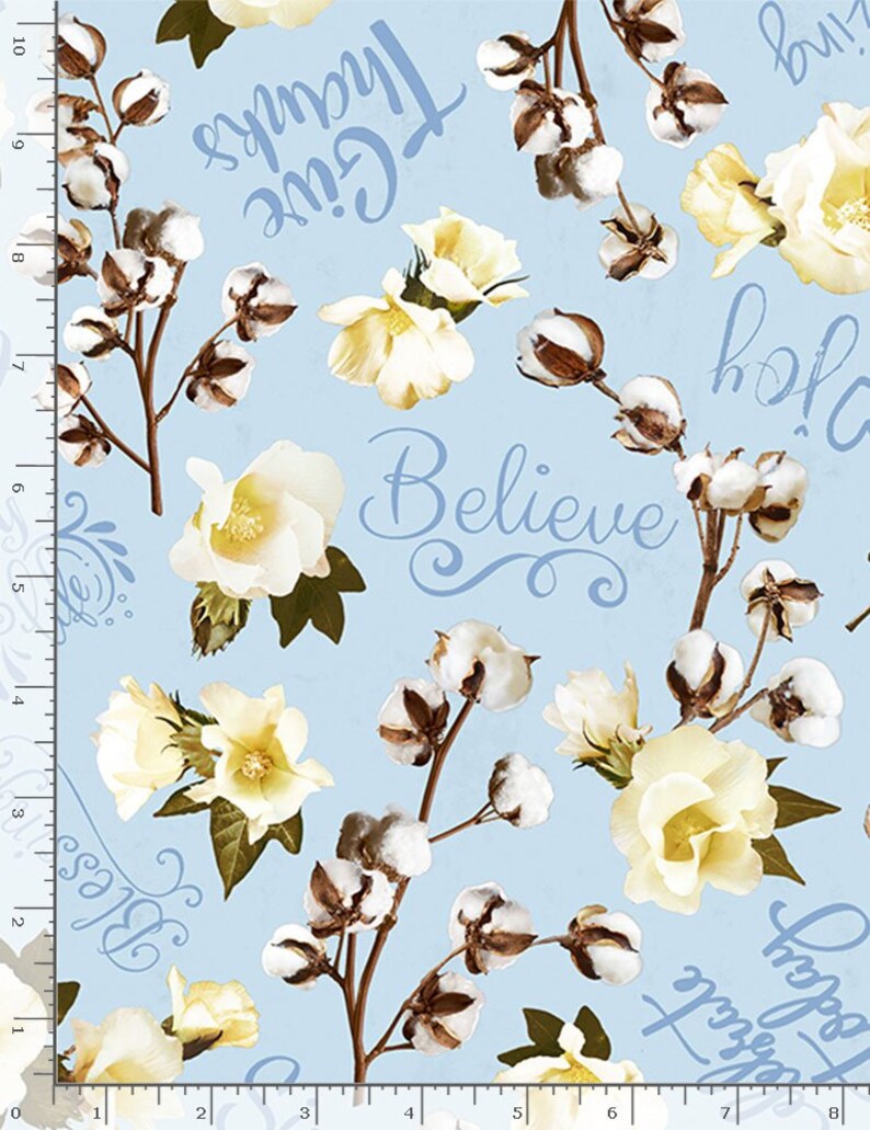 Inspirational Fabric by Half Yard Uplifting Print Fabric Etsy