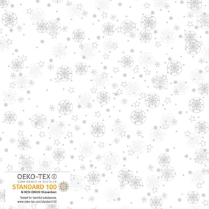 Christmas fabric by half yard, holiday cotton, snowflake quilting cotton, Christmas quilting fabric, winter sewing fabric, kids fabric, Stof