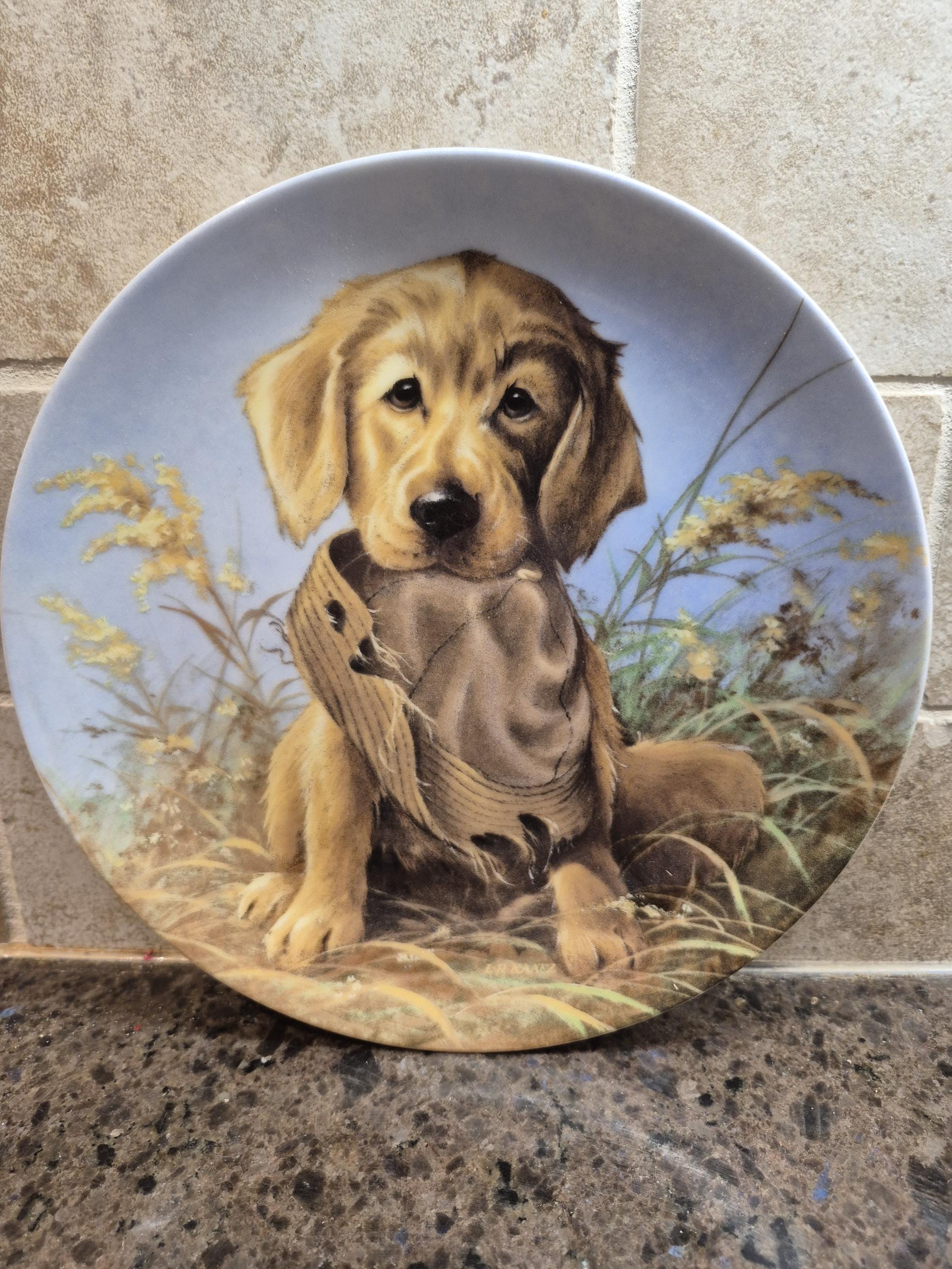 Knowles Caught in the Act Golden Retriever Field Puppies Vintage