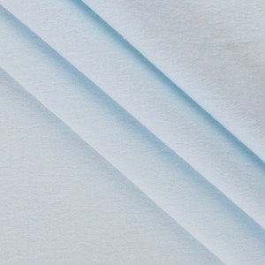 Light blue flannel fabric, blue blender flannel, solid blue sewing flannel fabric, nursery flannel, baby flannel, girl flannel, boy flannel