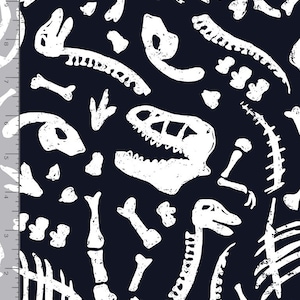Dinosaur fabric by half yard, children fabric, printed quilting cotton, dinosaur quilting fabric, glow in the dark dinosaur sewing fabric