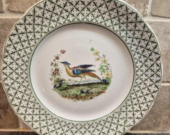 Antique S. Hancock & Sons Coronaware 8" Plate "Chantilly" Pattern C 1920 Collectible