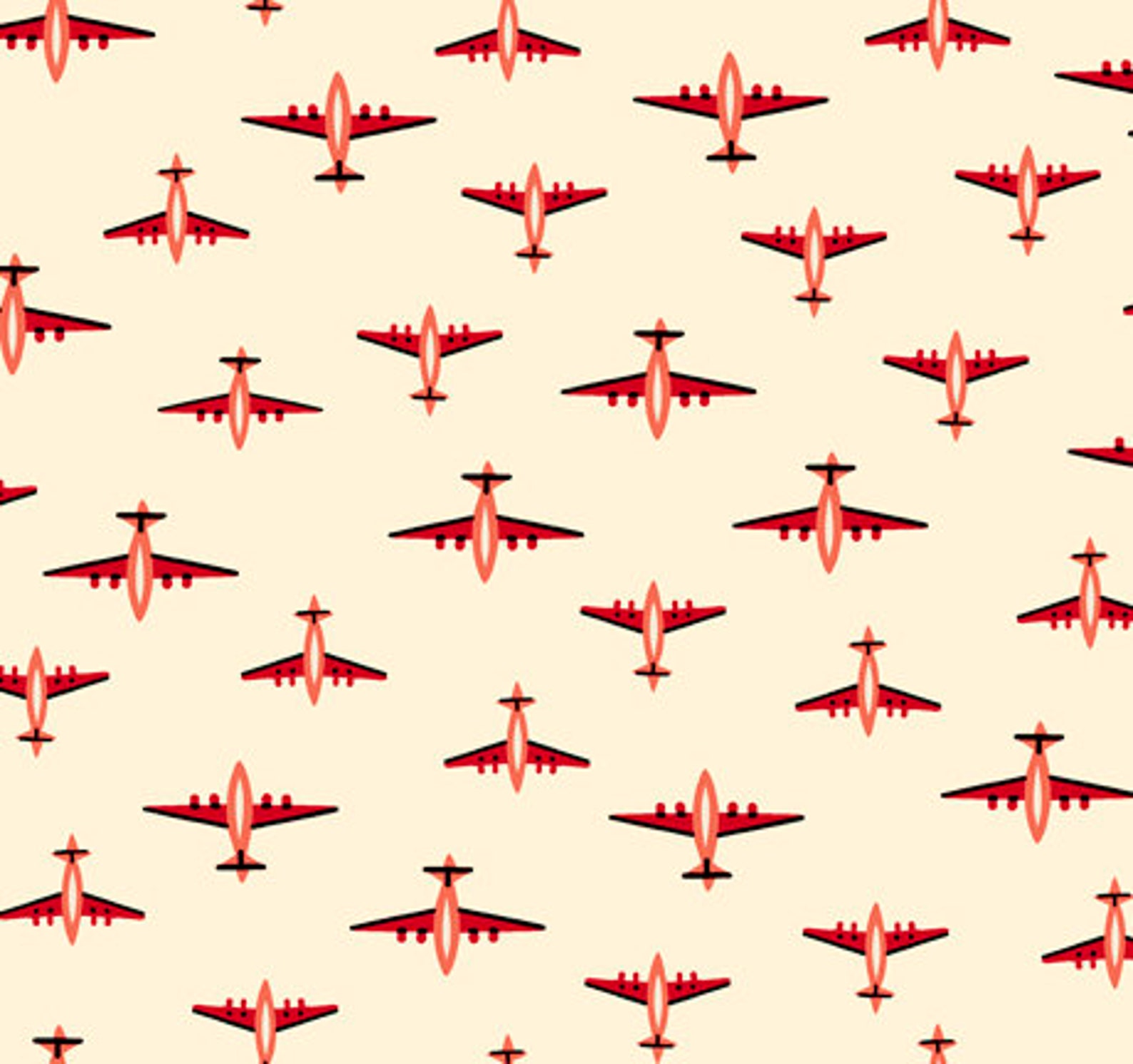 Airplane Fabric by Half Yard Small Airplane Print Fabric Etsy
