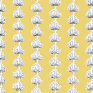Garlic fabric by half yard, garlic stripe fabric, garlic quilting cotton, garlic quilting fabric, garlic sewing fabric, veggie fabric, food