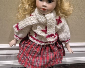 Muñeca de porcelana Vanessa, pieza de colección vintage, del sueño del coleccionista, de 1995, 40,6 cm de altura.