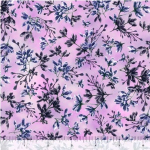 Pink floral fabric by half yard, small flower cotton, pink floral quilting cotton, small floral quilting fabric, garden sewing fabric