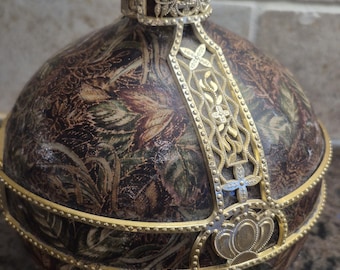 Bottiglia decanter vintage vuota Royale Deluxe Chambord per liquore, 750 ml, con corona.