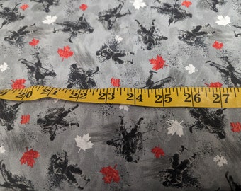 Hockey fabric by half yard, hockey print fabric, sports quilting cotton, men quilting fabric, manly sewing fabric, hockey players fabric