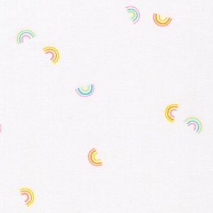Small rainbow flannel fabric by half yard, nursery flannel, Robert Kaufman flannel, sewing baby flannel fabric, light blender flannel