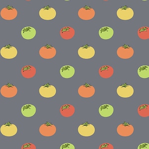 Veggie fabric by half yard, vegetables cotton, tomato quilting cotton, heirloom tomatoes quilting fabric, veggie sewing fabric, food fabric