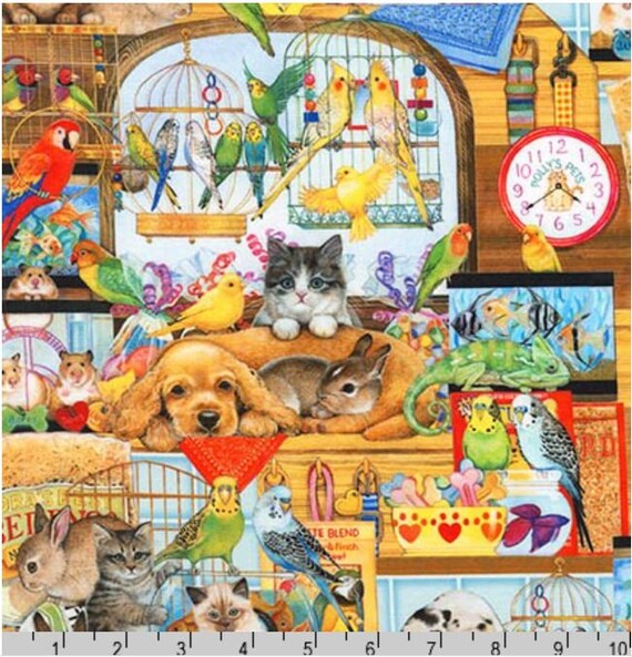 Cat Fabric by Half Yard Colourful Cat Printed Quilting - Etsy Cat Fabric by Half Yard Colourful Cat Printed Quilting - Etsy