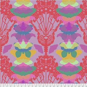 Flower fabric by half yard, floral cotton, floral blender quilting cotton, quilting fabric, Free spirit sewing fabric, Anna Maria Horner