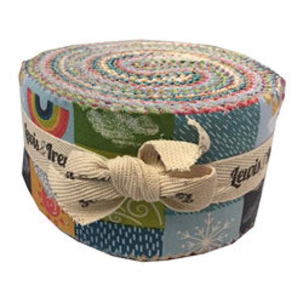 Whatever The Weather Jelly Roll, jelly roll fabric, printed quilting cotton, Lewis and Irene quilting fabric, sewing fabric, nature fabric