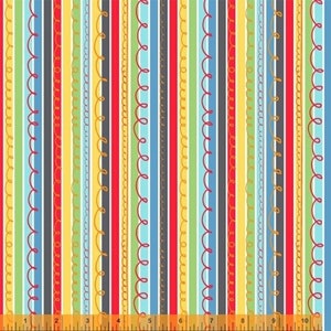 Stripe blender fabric by half yard, stripe fabric, printed quilting cotton, stripe quilting fabric, orange stripe sewing fabric, stripes
