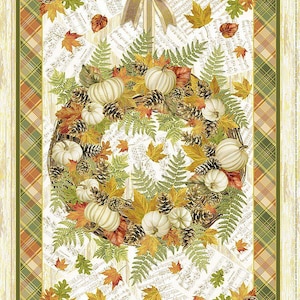 Herbst Ernte Panel Stoff, Kürbis Panel, Herbst Quilt Panel, Herbst Musik Panel Quilting Stoff, Ernte Quilt Panel, Herbst Stoff