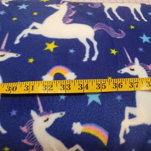 Unicorn fleece fabric by half yard, kids polar fleece, unicorn kids fleece, unicorn fleece sewing fabric, clothes making fleece Baum fleece