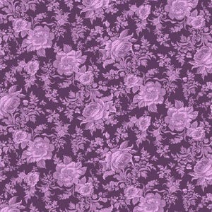 Floral fabric by half yard, purple wide back fabric, dark backing quilting cotton, purple quilting backing fabric, purple 108&quot; sewing fabric