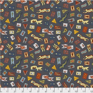 Fishing fabric by half yard, pennants cotton, men quilting cotton, fish flag quilting fabric, fishing sewing fabric, Cat Tales
