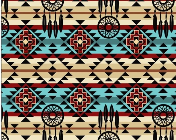 Dream Catcher Fabric by Half Yard Native Fabric Printed Etsy