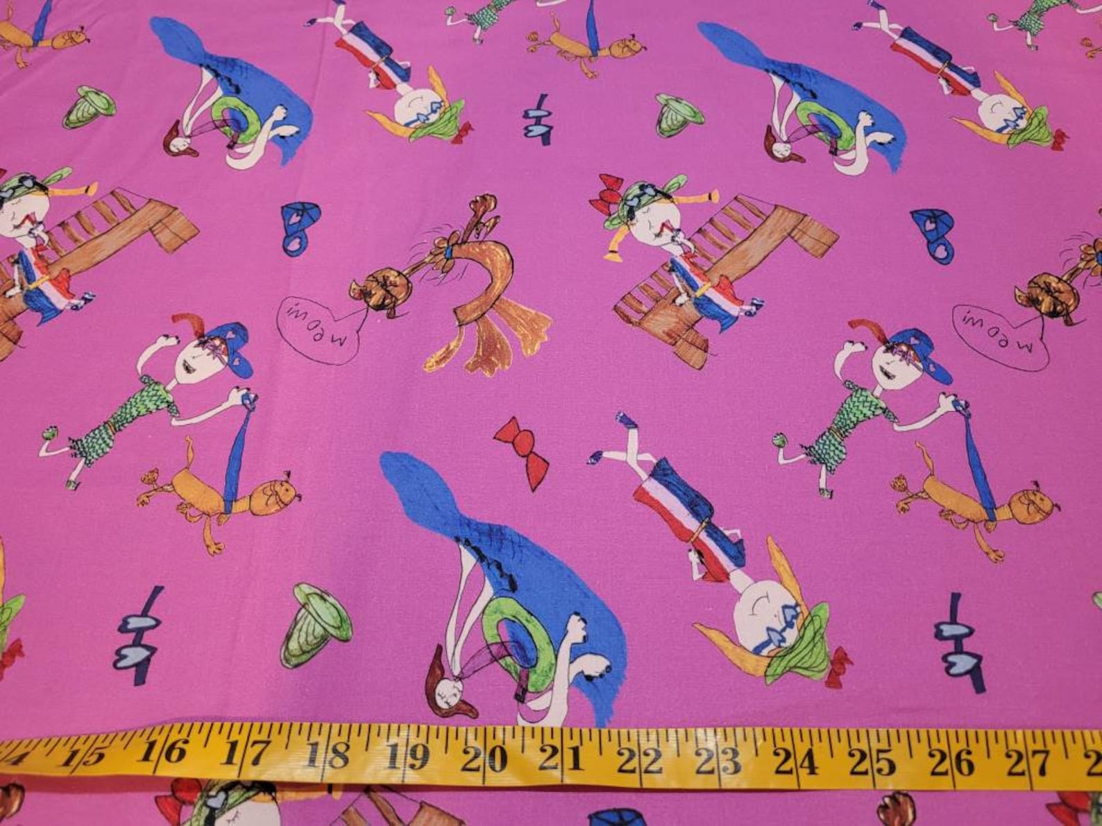Girl Fabric by Half Yard Doll Fabric Printed Quilting Etsy