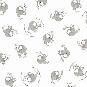 Tissu de poulet par demi-cour, coton de poule, coton de courtepointe de ferme, tissu de courtepointe de poulet, tissu de couture de coq, tissu d’enfants, poulet de ferme